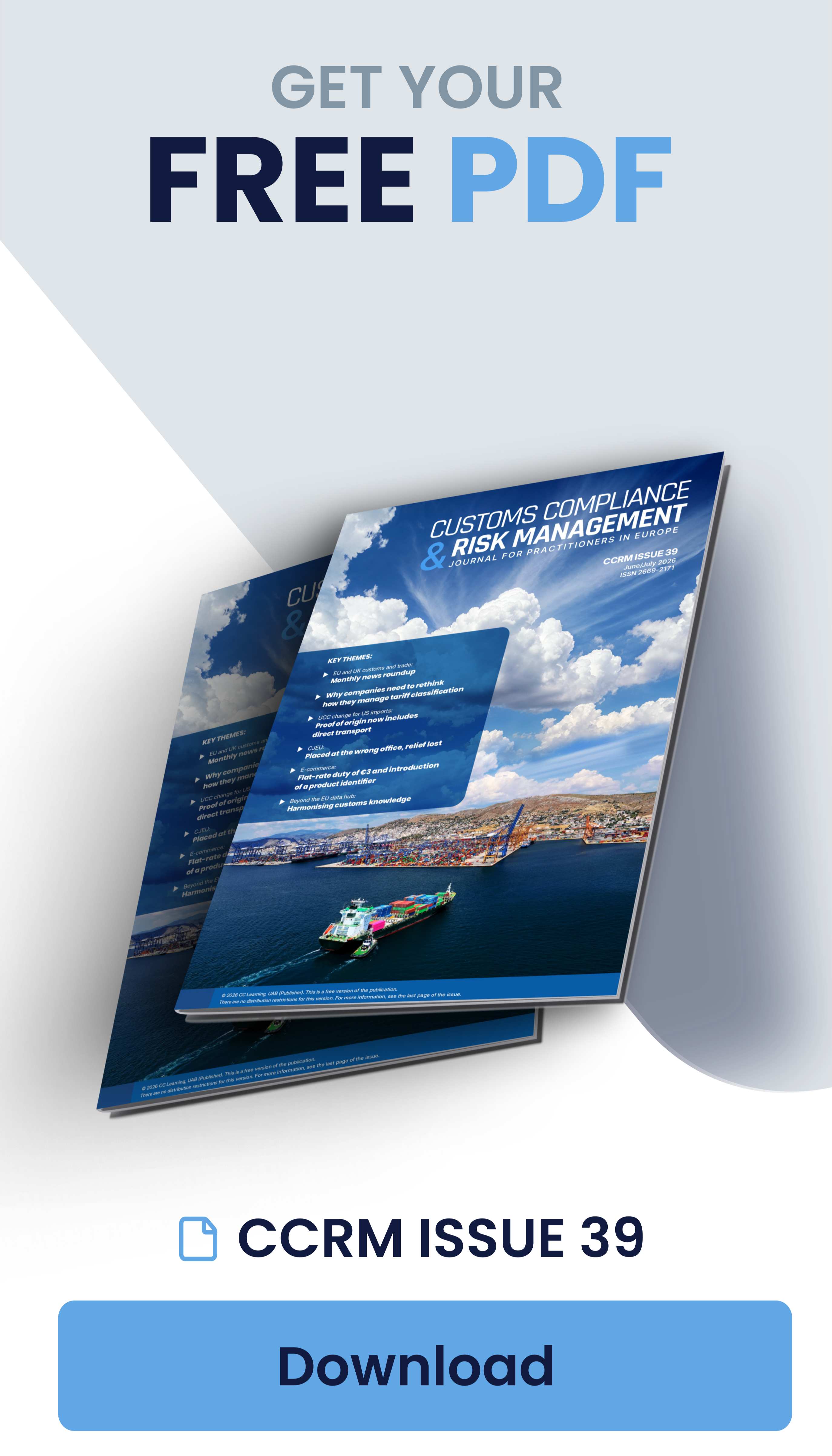 Customs Compliance & Risk Management (CCRM) Journal Issue 39